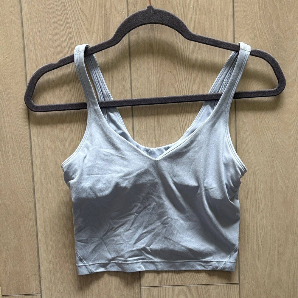 Lululemon Light Blue Cropped Align Tank